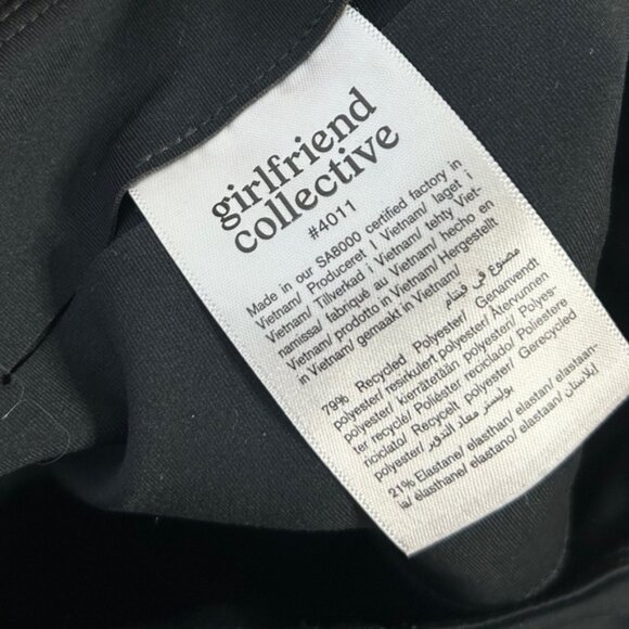 Girlfriend collective Essential Biker Shorts High Rise Waist Black Size XS - Picture 12 of 16